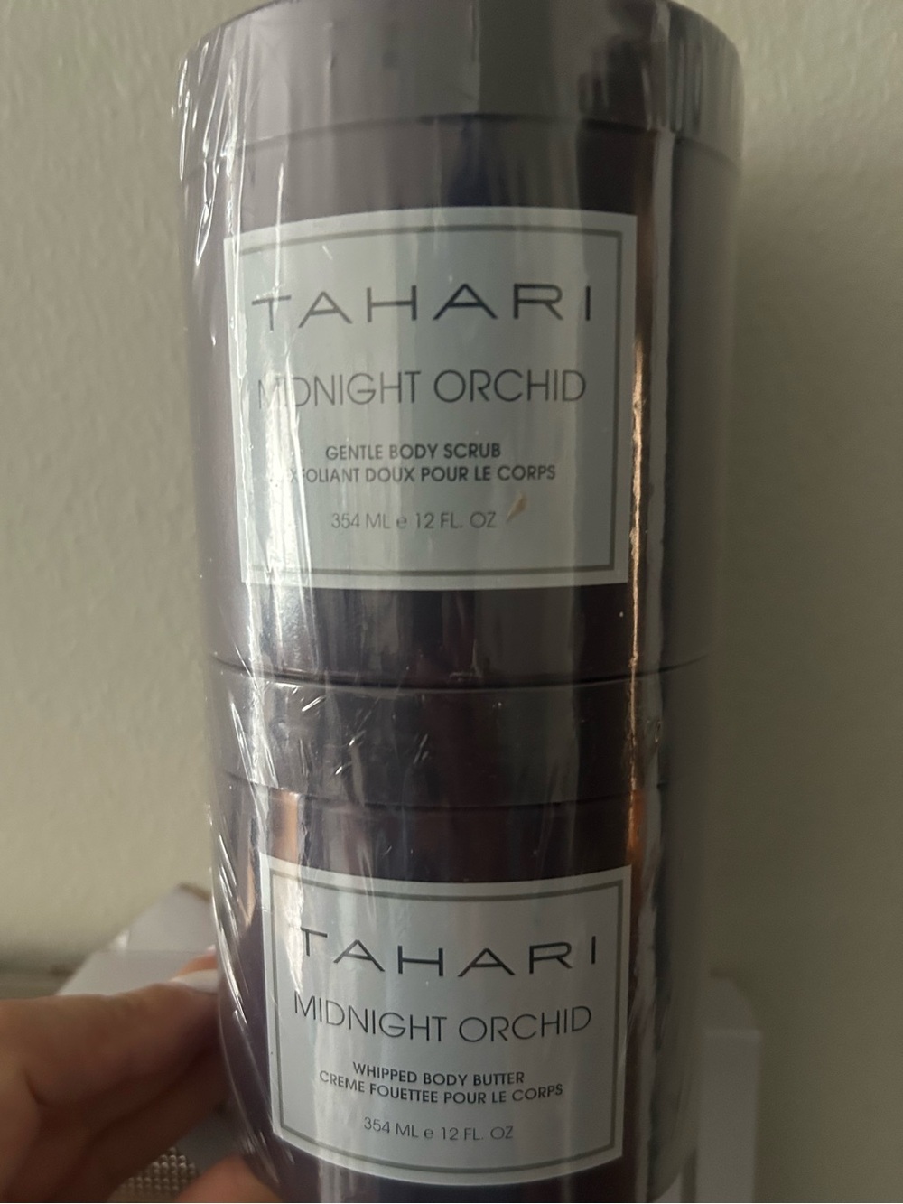 Tahari Midnight Orchid Body Scrub & Whipped Body Butter - Purple